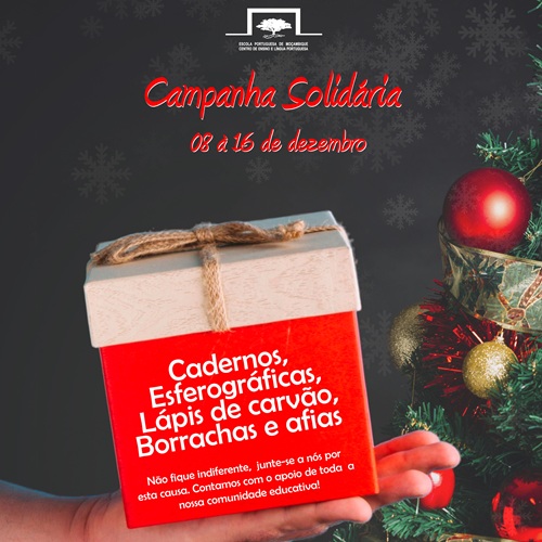 Doe material escolar e transforme o Natal de crianças em Ngalane