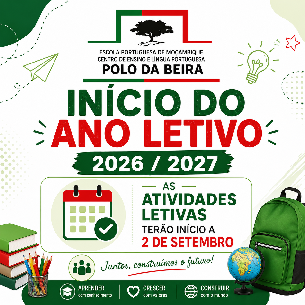 Início do Ano Letivo 2026/2027
