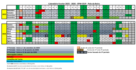 calendario pbeira 2526