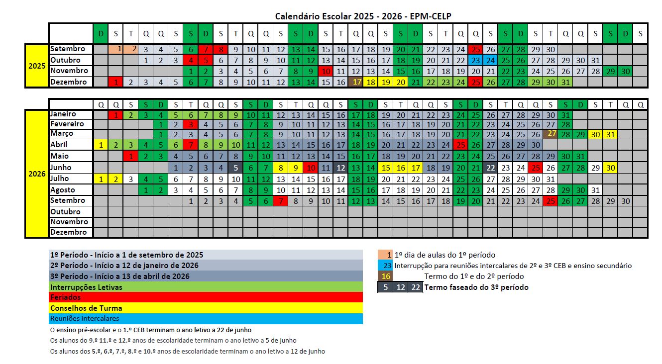 Calendário 22 23