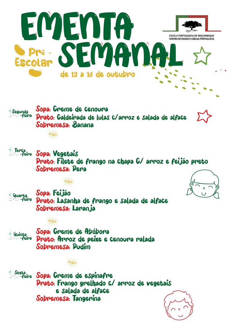 ementa semanal pre 06 09
